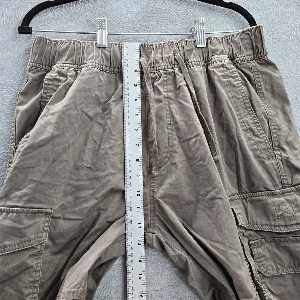 Hollister Men Pants L Brown Slim Straight Epic Flex‎ Cargo Pockets 31